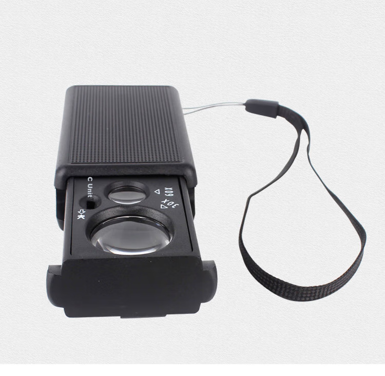 MIXOUT, 30x And 60x Double Lens Magnifier with LED Light, Pull-Out Magnifying Glass for Currency Inspection, Antiques, Jade, Beads And Jewelry 9