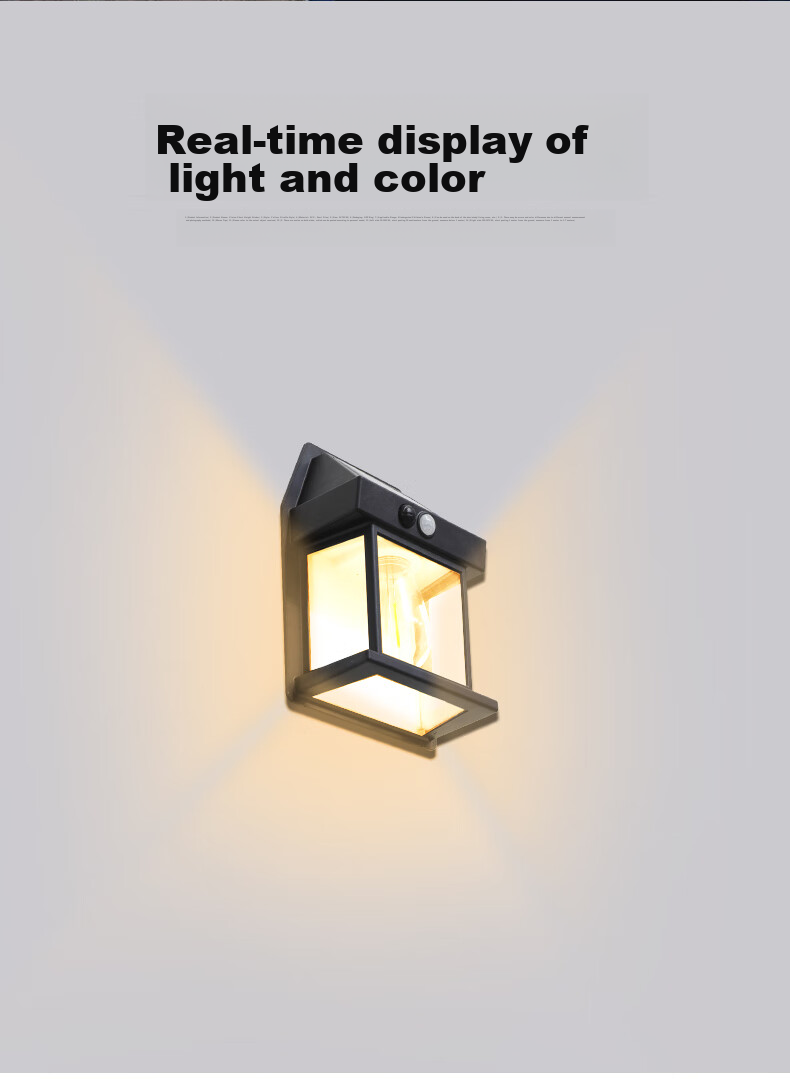Datouren Solar Garden Light, Outdoor Wall Lamp, Solar Street Light, Spotlight, Waterproof, Rural Courtyard Floodlight 14
