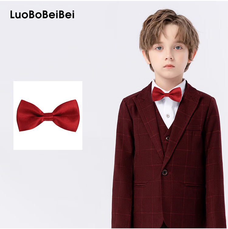 LUOBOBEIBEI Children's Bow Tie, Necktie for Boys And Girls, Formal Wear Accessory, Pumpkin-Shaped Brooch, Butterfly Bow, Striped Bow, One Size Fits All 6