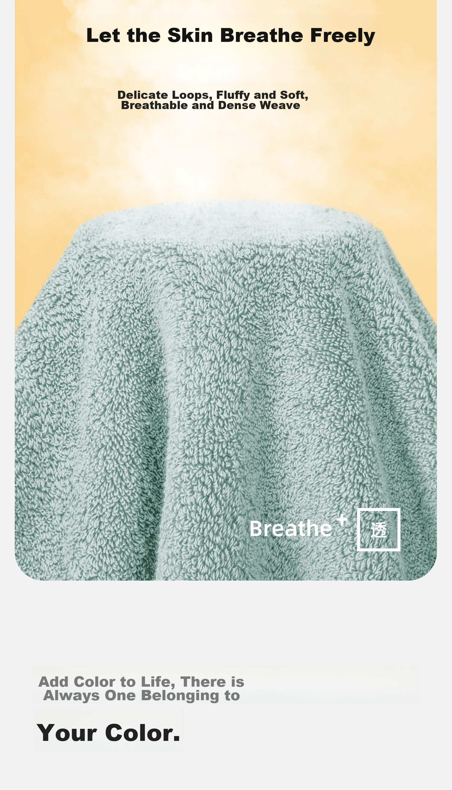 GGT Qingyi Pure Cotton Bath Towel, Large Towel for Men And Women, Adult Bath Towel for Home Use, Soft And Absorbent, Carbon-Removing 9