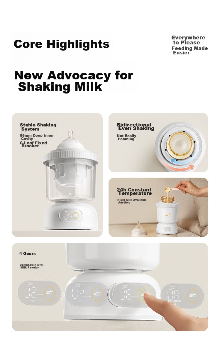 Boboduck Baby Milk Warmer, Multifunctional Constant Temperature Milk Heater for Baby Food, Milk Warmer BD6506 4