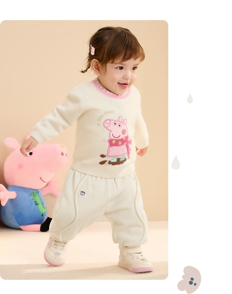 Balabala Baby Girls Winter Knitted Sweater Peppa Pig IP 200424103005 9