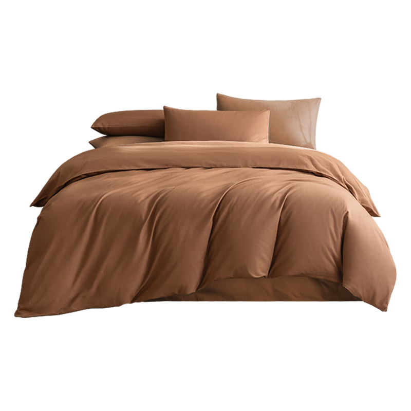 JD Original Vita Cotton Duvet Cover, 100% Pure Cotton Class A Antibacterial All-Cotton Quilt Cover Single Piece, 200x230cm, Hazelnut Brow