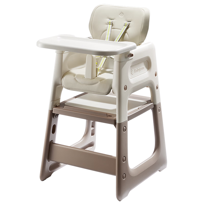 Babycare Multifunctional Baby High Chair, Safe And Anti-Fall Children's Dining Seat, Suitable for 6 Months+, Mushi Coffee Color