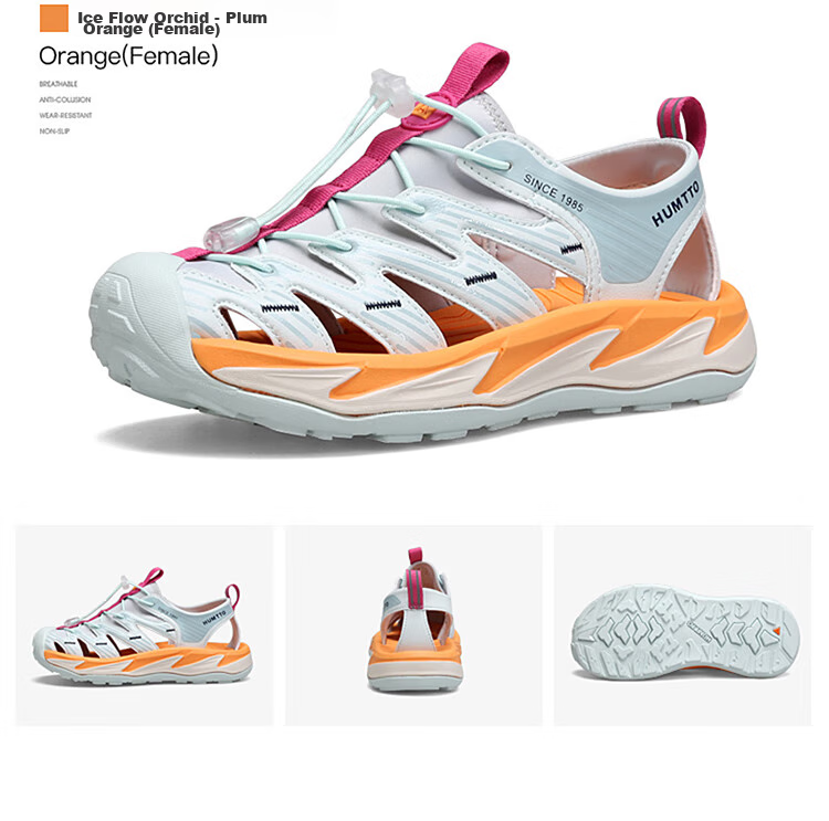 HUMTTO Outdoor Sports Sandals for Women, Closed-Toe Beach Shoes, Quick-Drying Water-Friendly River Tracing Shoes, White, Size 40 11