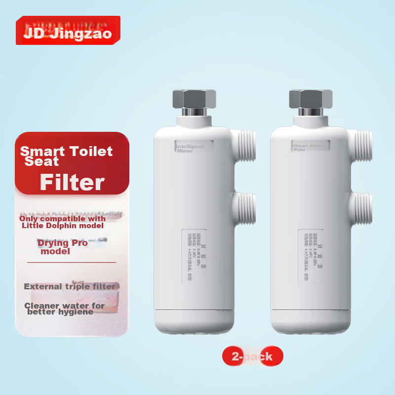 JD Original PP Cotton Filter Only Compatible with Xiaohaitun/drying Pro Smart Toilet Seat, Pack of 2 [PJ]