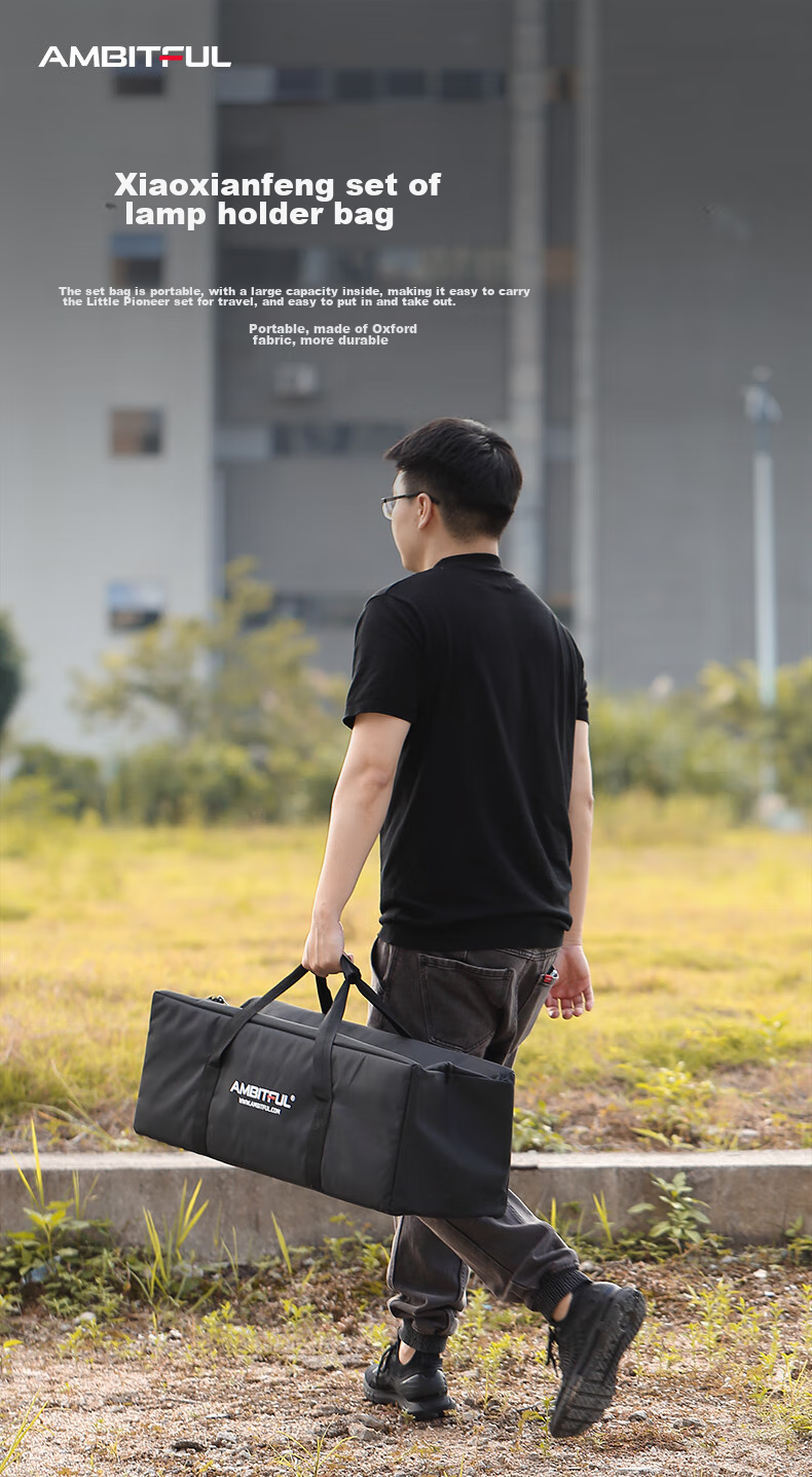 AMBITFUL Photography Light Stand Bag, Tripod Equipment Bracket, Portable Single-Shoulder Set, Shengni Flash Light Box Storage Bag, 74*24*17cm Storage Pouch 1