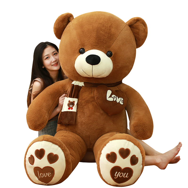 Hushixiaobao Teddy Bear Plush Toy, Graduation Gift for Girls, Best Friend Birthday Present, Large Hugging Bear Pillow for Sleeping