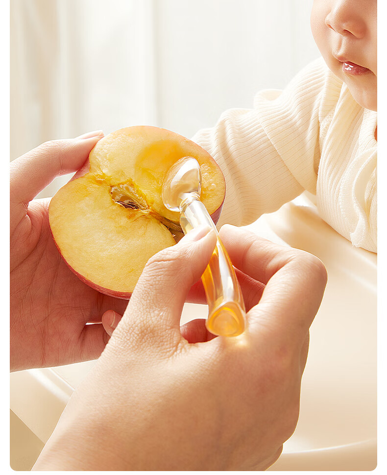 Huang Chong Newborn Baby Feeding Spoon Rice Cereal Bowl Gift Box Baby Gift Children's Day Tableware Set 7
