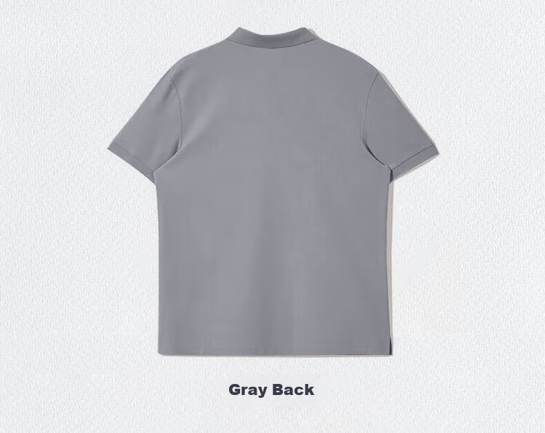 Huili Polo Shirt for Men, Summer Short-Sleeve Quick-Dry T-Shirt, Breathable Collared Casual Wear, Gray, 4XL 17