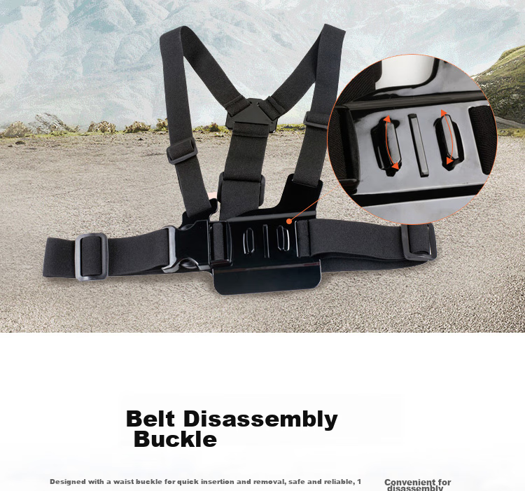 KYOTSU Chest Strap, Compatible with GoPro 13/12/11/10, DJI Pocket 4P/4/3/Action 6/5 Pro And Other Action Cameras, Universal Chest Mount Accessory, Front Fixed Shoulder Strap 6