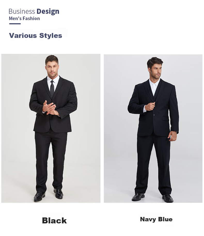 Dibinze Plus Size Suit Set for Men, Loose-Fitting Large Size Formal Wear Jacket for Overweight Grooms And Groomsmen Wedding Attire 8
