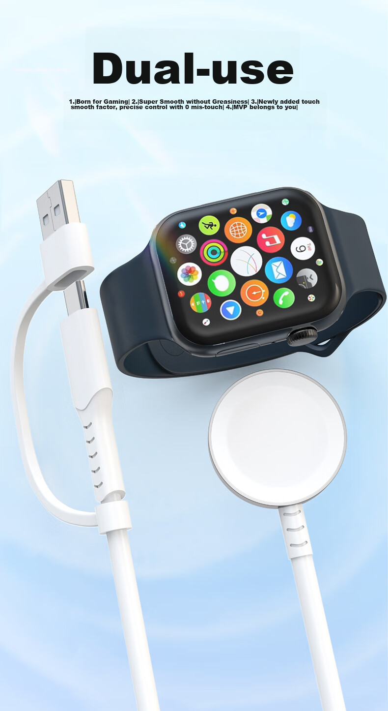 Bkayp Compatible with Apple Watch S11 Charger, Magnetic Wireless Fast Charging for IWatch Series 10/9/8/7 Apple Watch Charger 1