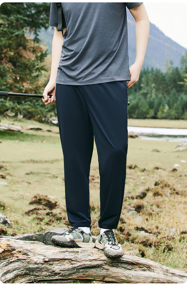 TECTOP Casual Pants, Lightweight Outdoor Men's Breathable Trousers, 2422151ZZ Men's Classic Black S 5