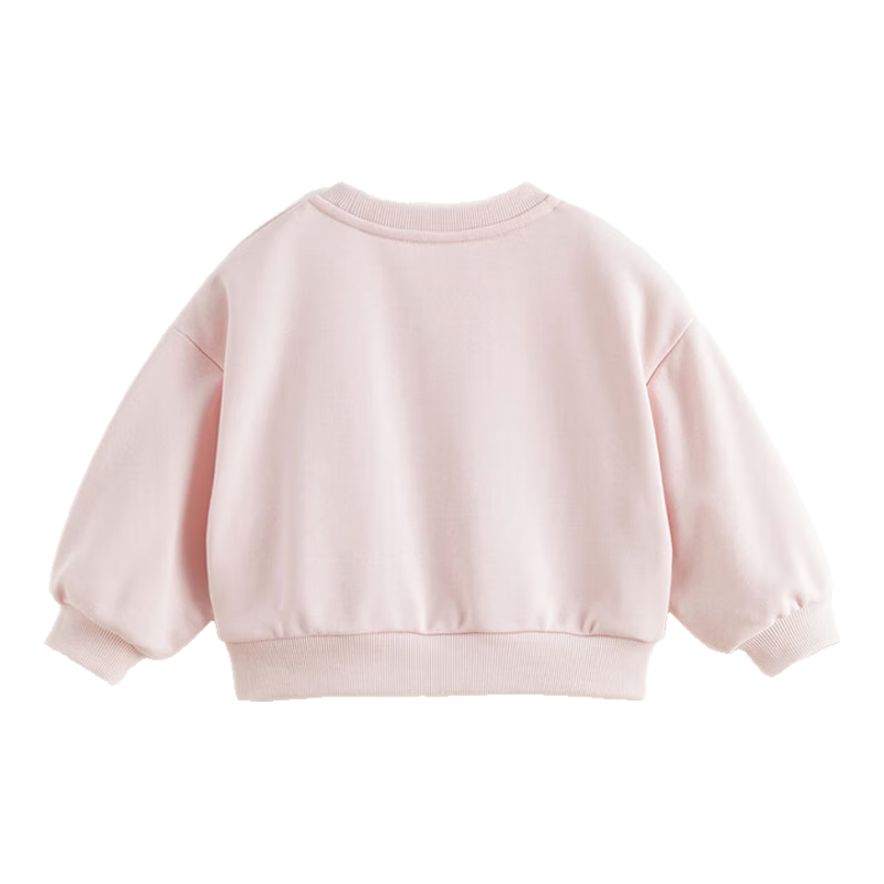 MARC&JANIE Girls' Sweatshirt Spring and Autumn Cartoon Print Loose Fit Sportswear Children's Top 240139