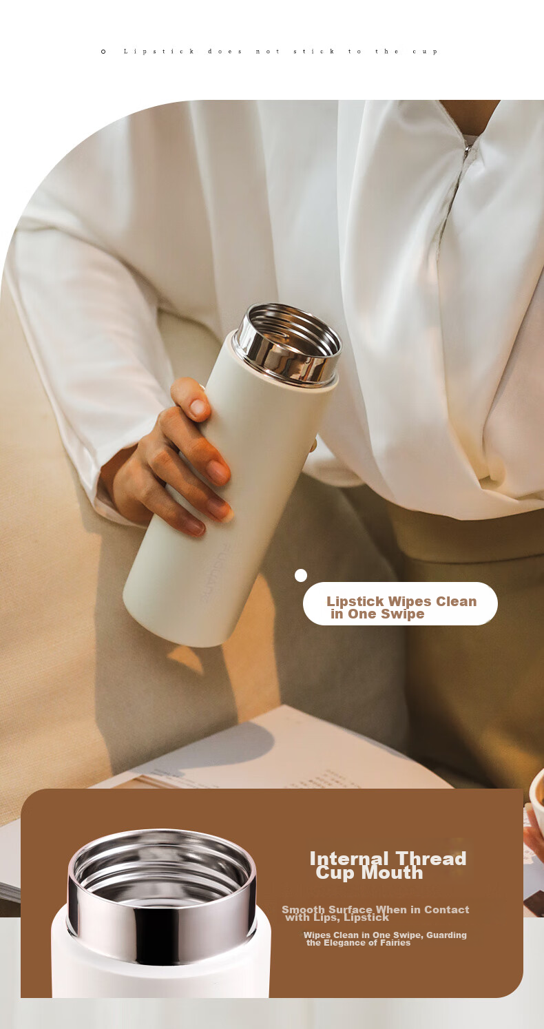 Fuguang Insulated Mug, 316 Stainless Steel, for Men And Women, Business Water Bottle, Student Cup, Tea Infuser, Cold-Keeping Cup, Birthday Gift 10