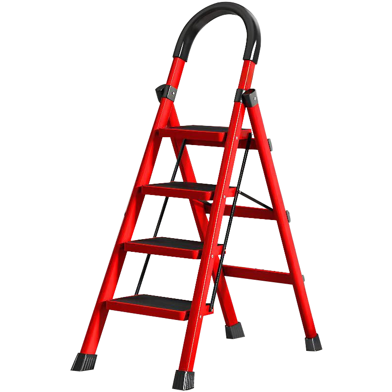 Quanpinwu Ladder for Home Use, A-Frame Ladder, Thickened Iron Ladder, Folding Ladder, Multi-Functional Ladder, Climbing Ladder, Indoor Ladder
