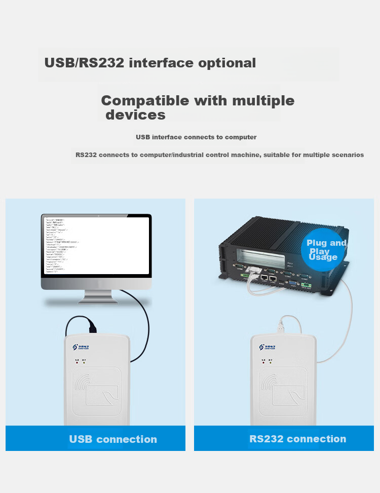 Huashidianzi CVR-100U ID Card Reader, Identity Recognition Device, Identity Reader, Identity Scanner 3