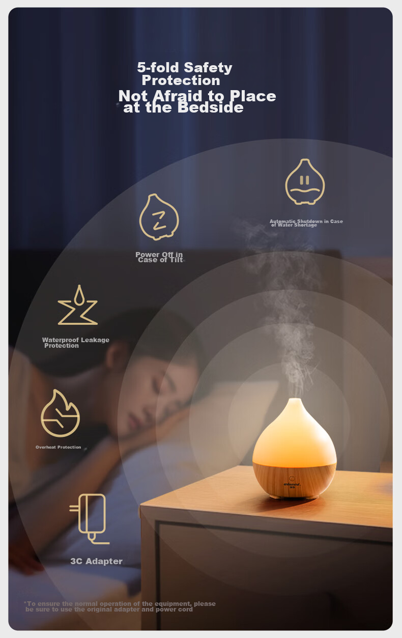 Asakusa Aromatherapy Lamp Humidifier Essential Oil Diffuser for Home Bedroom Scented Oil Gift 9