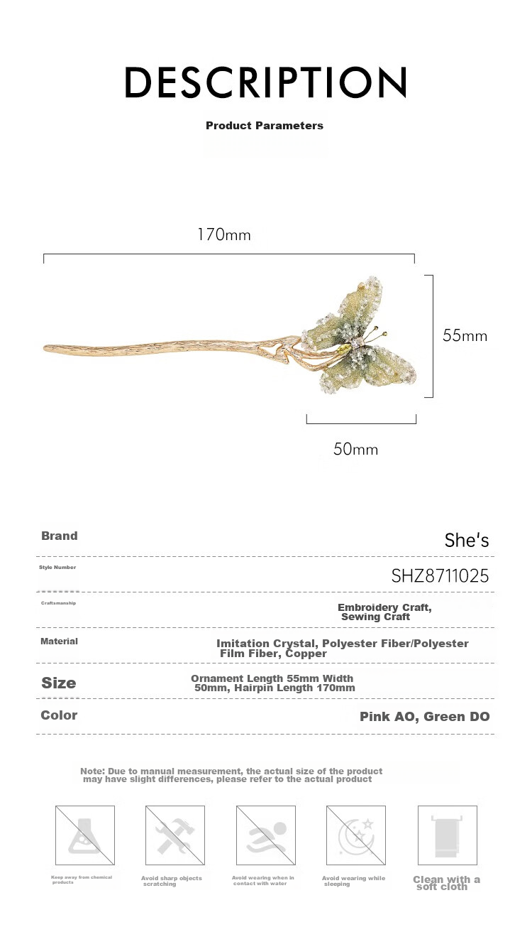 She's Love Tulip Hairpin, Ancient Style Hair Stick, Birthday Gift for Girlfriend 4