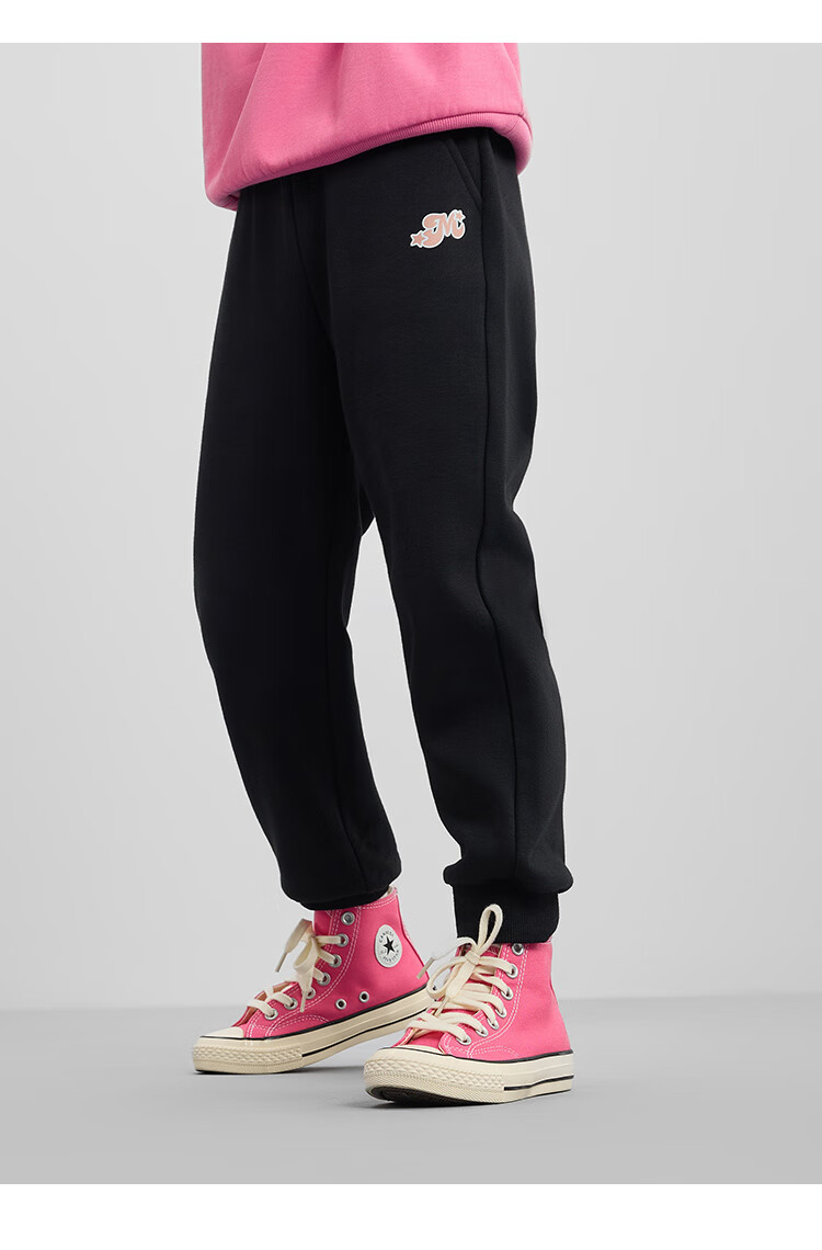 DISNEY Children's Clothing, Boys' Knitted Sports Pants, Durable, Comfortable, Elastic, Loose-Fitting Trendy Trousers, Autumn And Winter, DB431ME08, Black, Size 110 57
