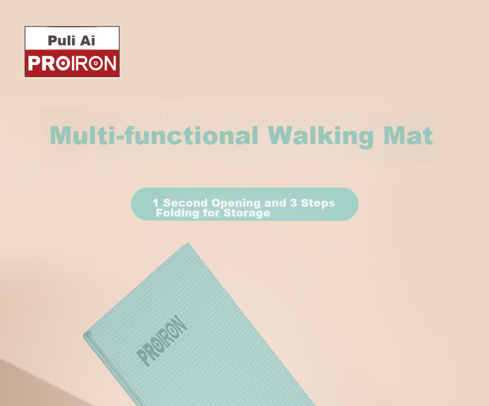 PROIRON Puli'ai Foldable Yoga Mat, TPE Portable Non-Slip Thickened Student Nap Mat, Fitness Shock-Absorbing Floor Mat for Men And Women, Gray 1