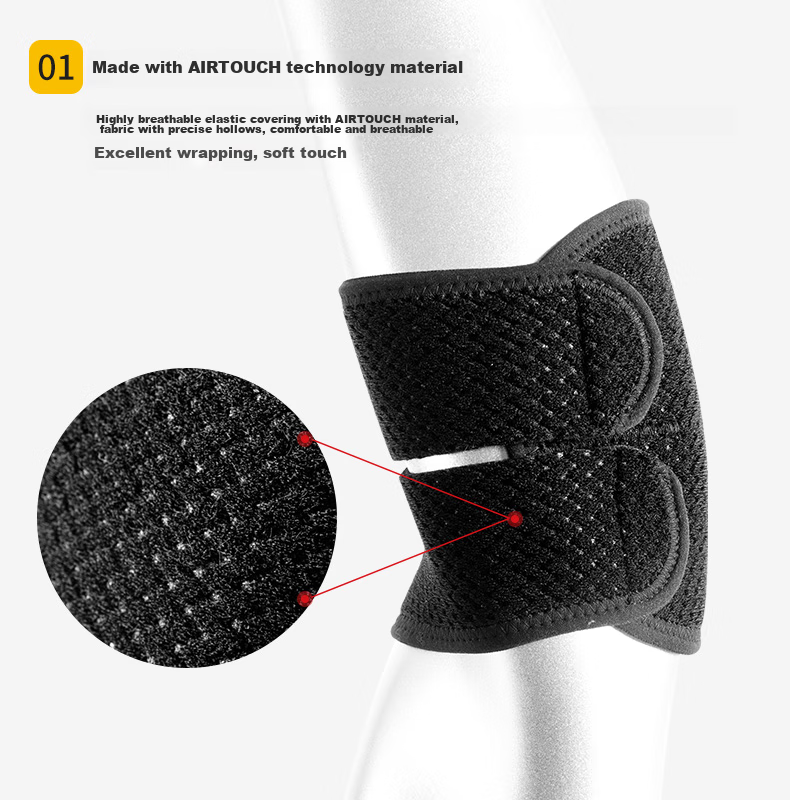 D&M Japanese Imported Sports Elbow Brace for Men And Women, Fitness Badminton Tennis Basketball Strap Joint Protection Sleeve, One Piece 5