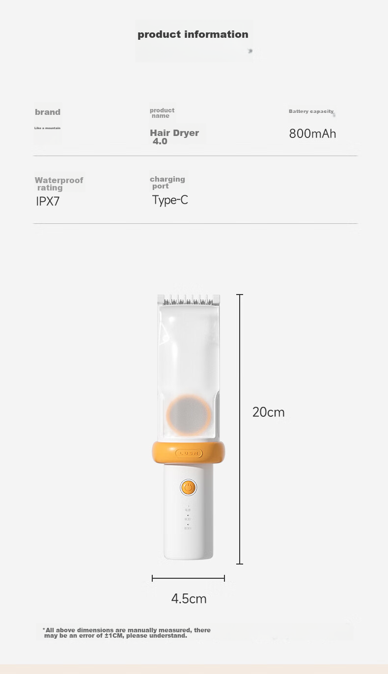 LUSN Baby Hair Clipper, Ultra-quiet, Automatic Hair Suction, for Children And Infants, Specialized Electric Shaver for Trimming Hair 16