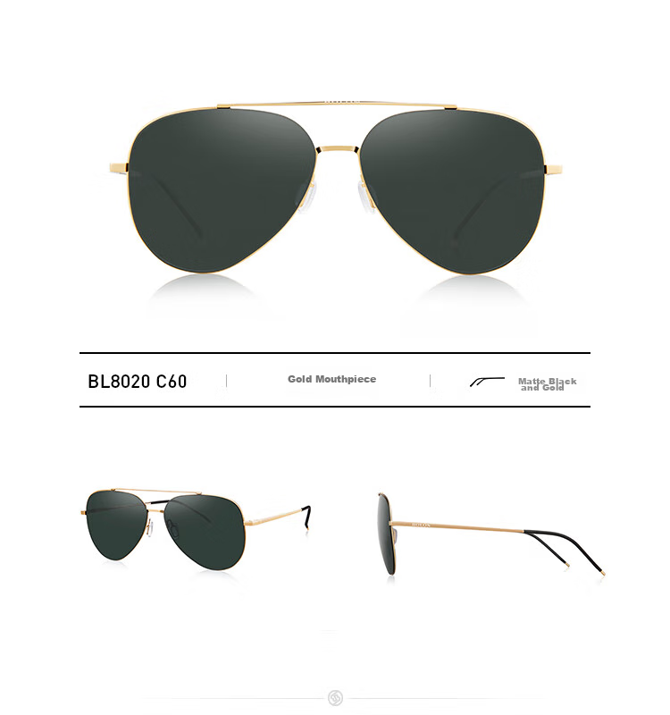 BOLON Aviator Sunglasses, High-Definition Polarized Glasses, Outdoor Driving UV Protection Sunglasses for Men, BL8020D12 7