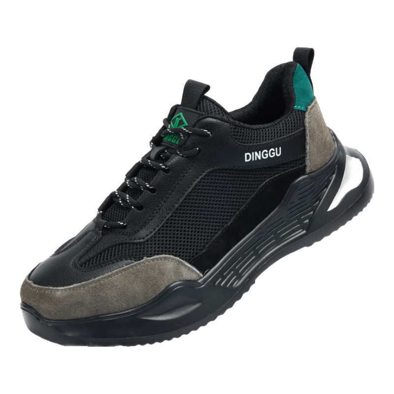 Dinggu Safety Shoes for Men, All-Season Soft Sole Steel Toe Cap Anti-Smashing Anti-Puncture Functional Shoes JD1165AW38