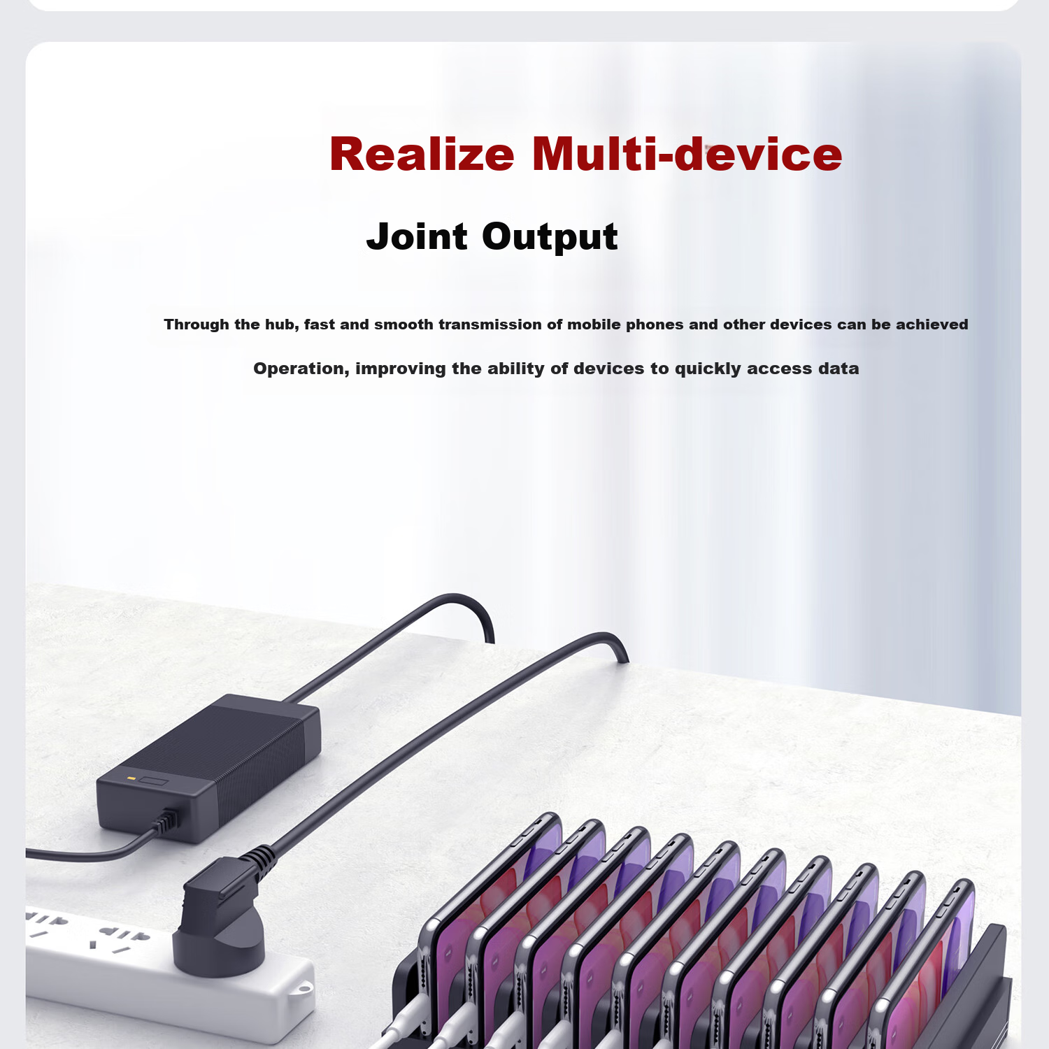 SIPOLAR Expansion Dock USB2.0 Hub with 20 Ports Industrial Grade Hub A-805p (3m) HUB Power Supply 120W Output Hard Drive Phone Bulk Transfer One-To Single Port 1A 5