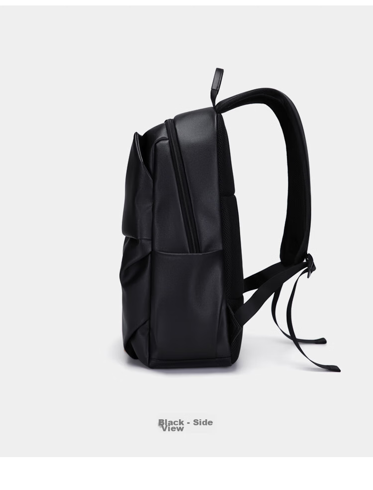 GOLF Backpack for Men, Large Capacity, Korean Style Student Schoolbag, 15-Inch Laptop Bag, Travel Bag, Black 18