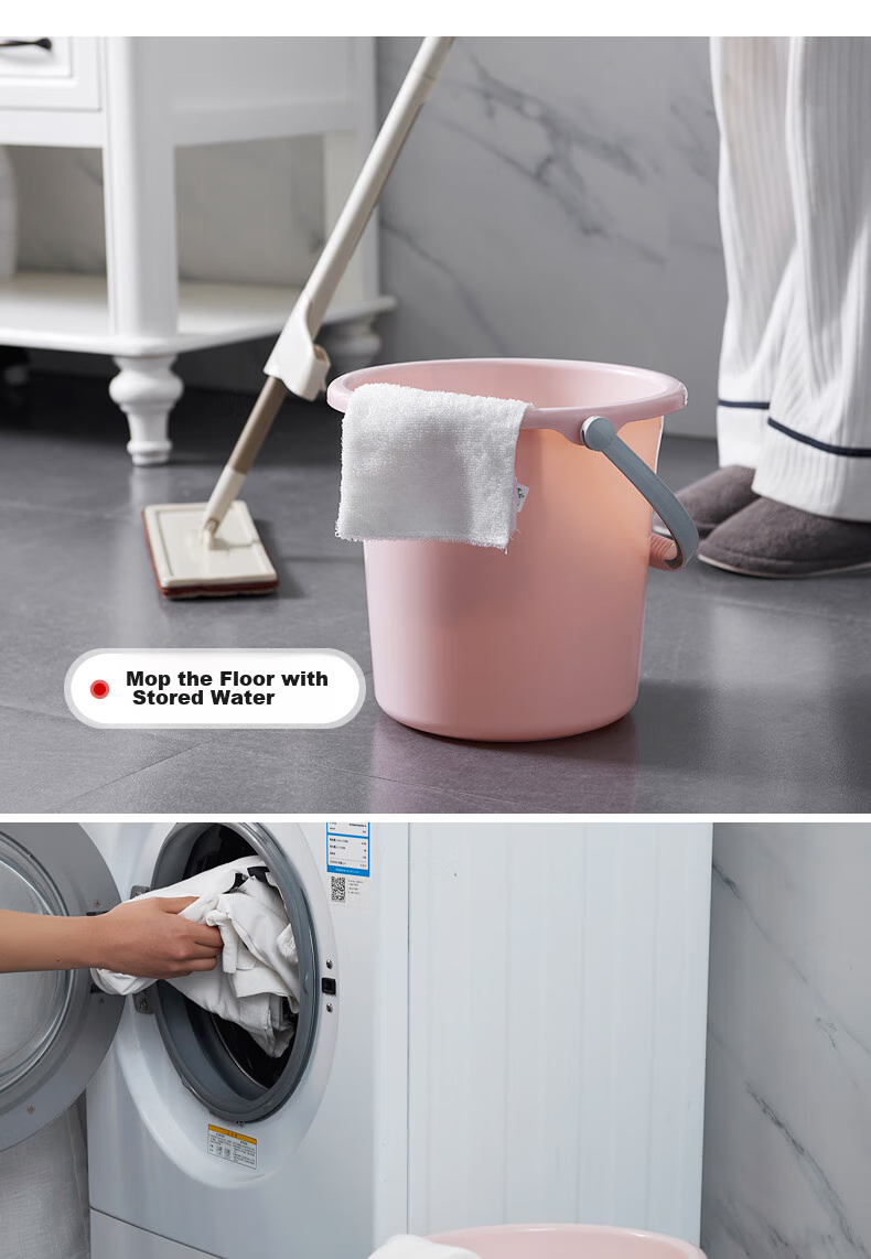 MR Mop Bucket, 15L Rectangular Mop Bucket, Plastic Water Bucket, Portable Large Capacity Cleaning Bucket, Random Color 3