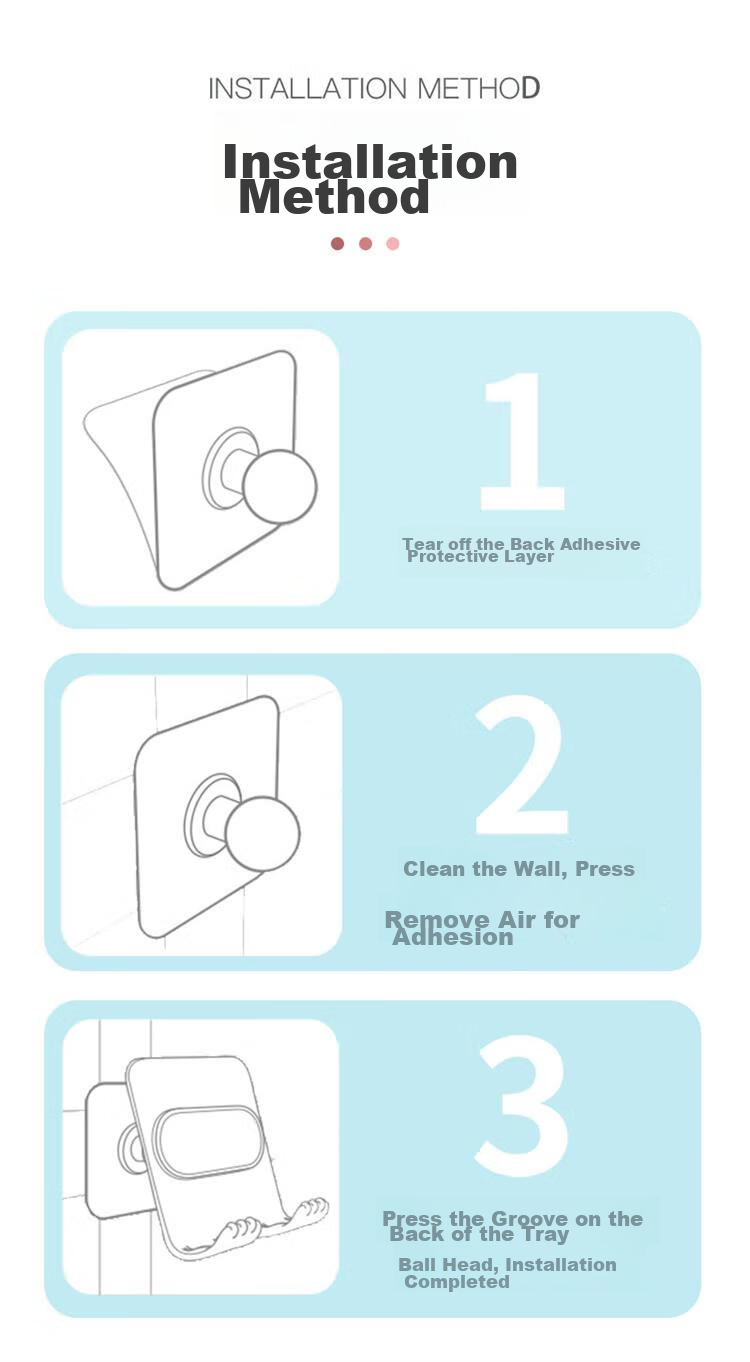 ZiTai Wall-Mounted Phone Holder for Bedroom Bedside Bathroom Kitchen Toilet, Adhesive Wall-Mounted Support Bracket without Drilling, Universal Base for Phones And Tablets, White 11