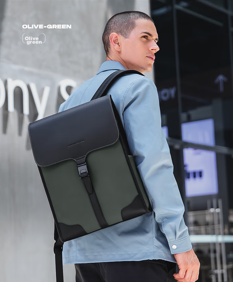MARK RYDEN Nordic Style Backpack for Men And Women, Magnetic Buckle Bookbag, Travel Bag, Simple Luxury Laptop Bag MR1611 8
