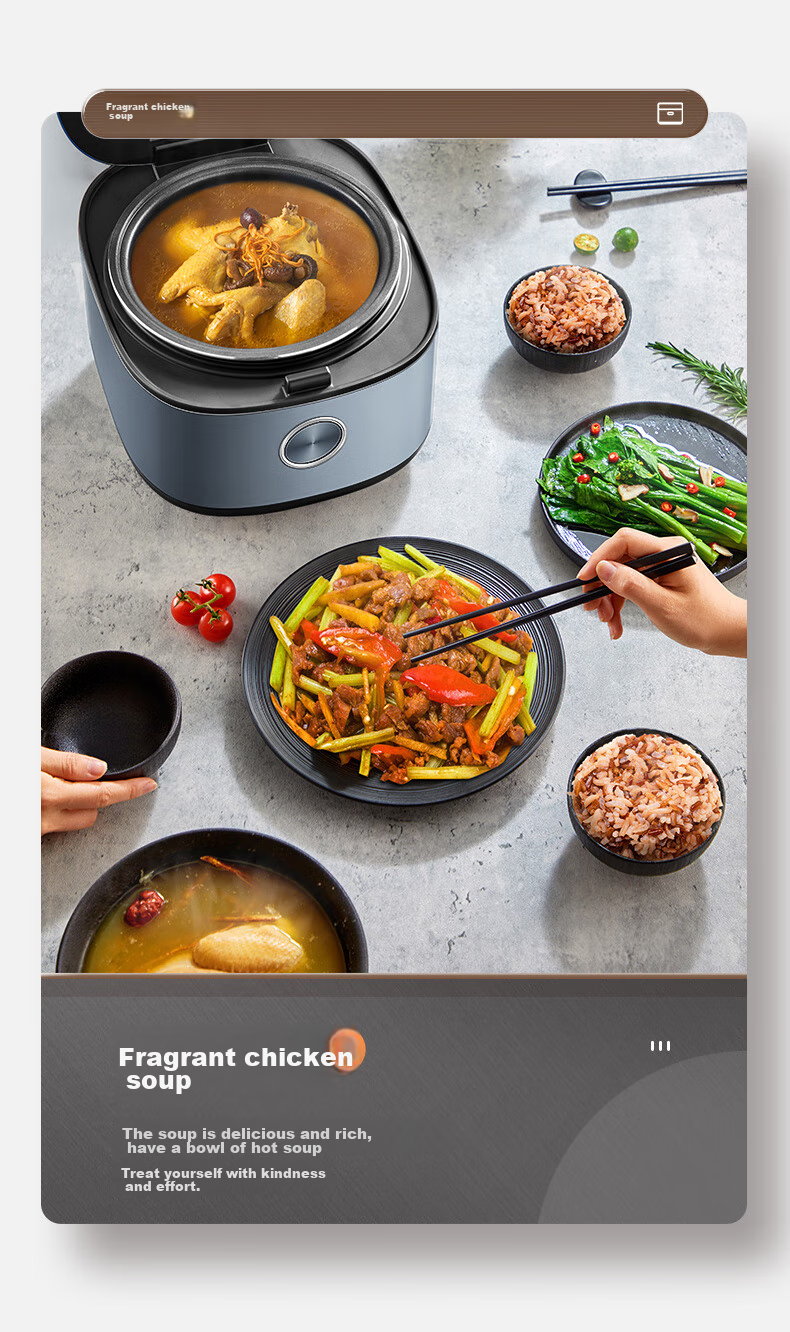 Midea Rice Cooker, 4L Silver Diamond Inner Pot, 11 Large Menu Options, Smart Multi-Function Electric Rice Cooker for Home Use, High Power Rice Pot MB-RE473 (For 3-4 People) 13