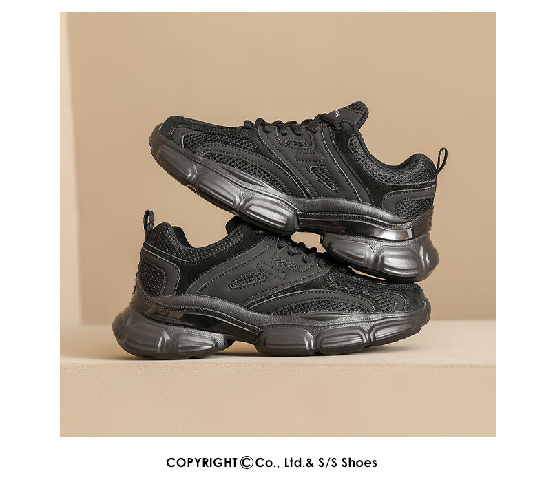 DAPHNE Gray Dad Shoes for Women, 2026 Summer New Style, Soft-Soled Mesh Sneakers, Thick-Soled Heightening Casual Shoes for Wome 6