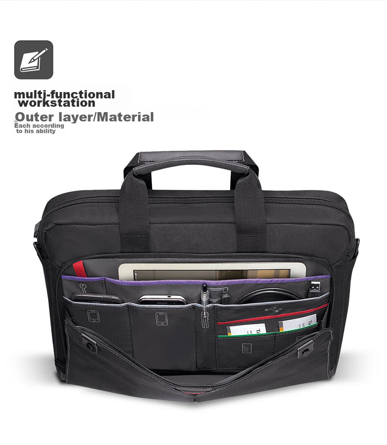 TARGUS Commuter Shoulder Laptop Bag, 15.6-Inch Business Lightweight Briefcase, Handbag, Single Crossbody Bag, Black, 515 8