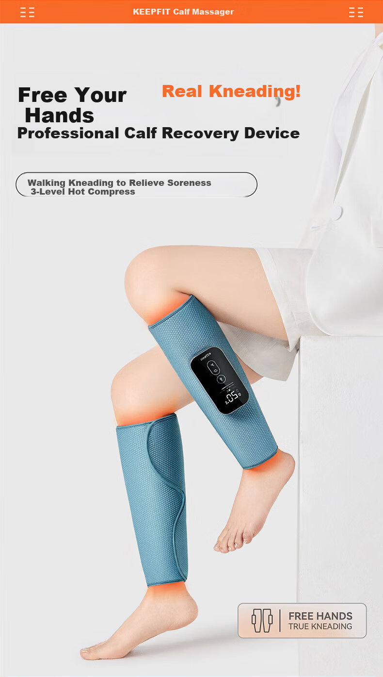 Keepfit Leg Massage Calf Muscle Varicose Veins Meridian Dredging Hot Compress Therapy Airbag Mother's Day Gift 1
