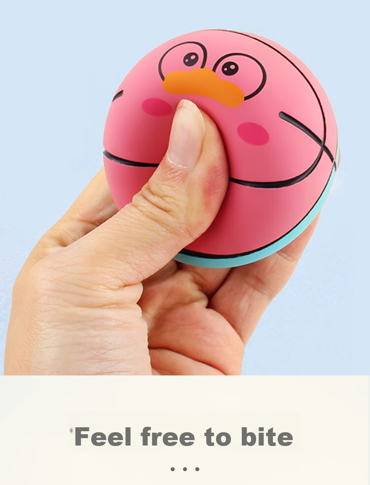 TaTanice Elastic Ball Toy, Outdoor Rubber Bouncy Ball, Hand-Grabbing Pat Ball, Mini Basketball, Leather Ball, Children's Birthday Gift 6