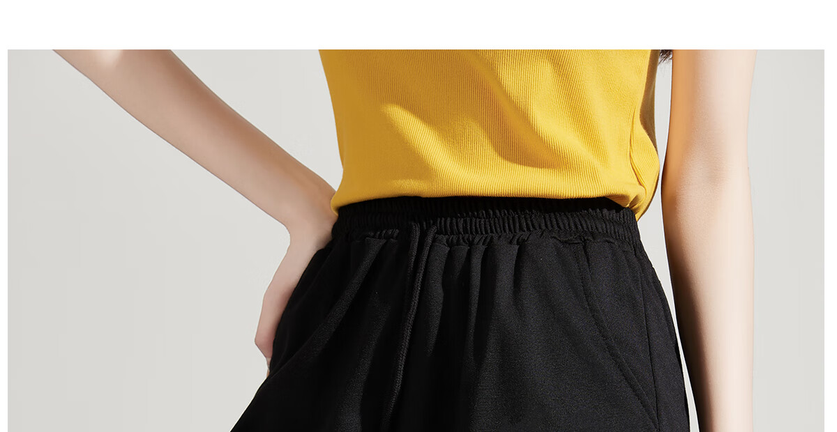 Halo Queen Women's Sports Shorts for Travel, Spring And Summer Casual Student High-Waist Mid-Length Pants, Loose-Fitting Running Shorts HW1KX61 18