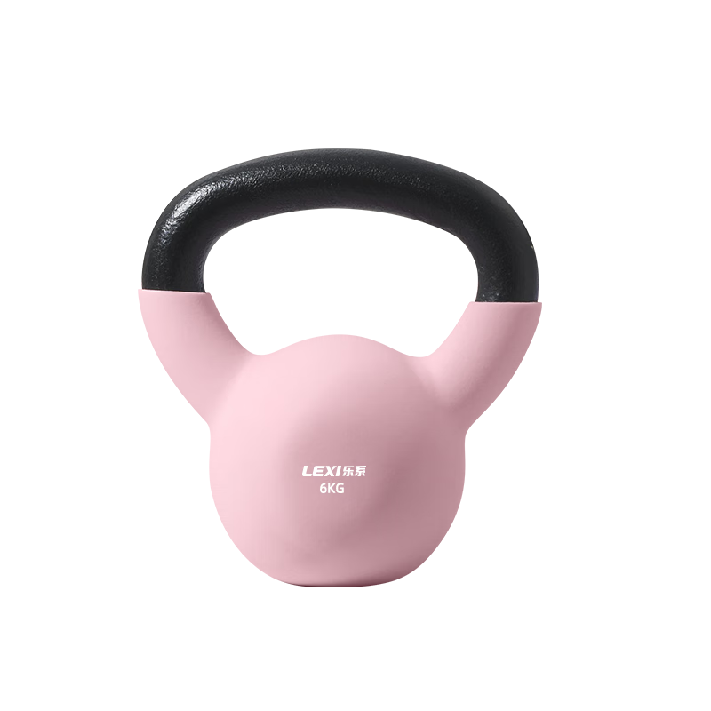 Lexi Cast Iron Kettle Bell Solid Dumbbell Home Fitness Equipment Hip Lift Buttock Shaping Girls Pink 6kg