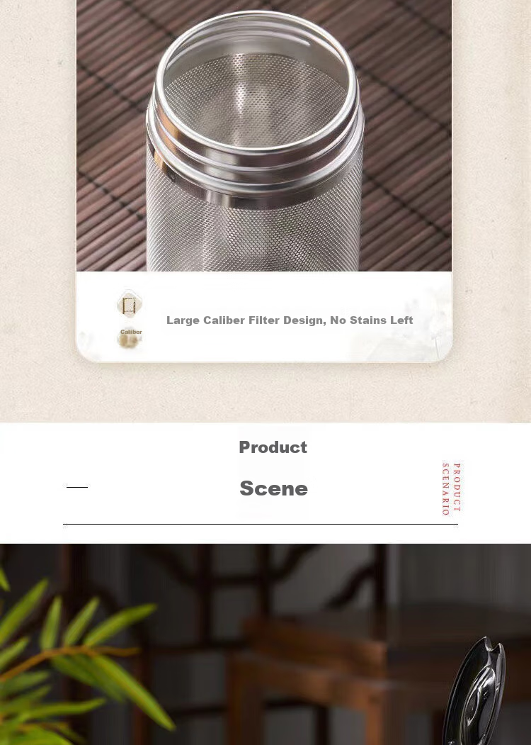 Dipuer 316 Stainless Steel Tea Strainer, Tea Infuser, Tea Leaf Filter, Tea Separator, Teapot Inner Container with Chai 14