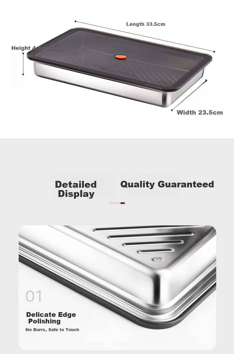 Newair 304 Stainless Steel Dumpling Box, Refrigerator Storage Box, Sealed Container for Dumplings, Frozen Wonton And Dumpling Tray, Food Storage Box 12