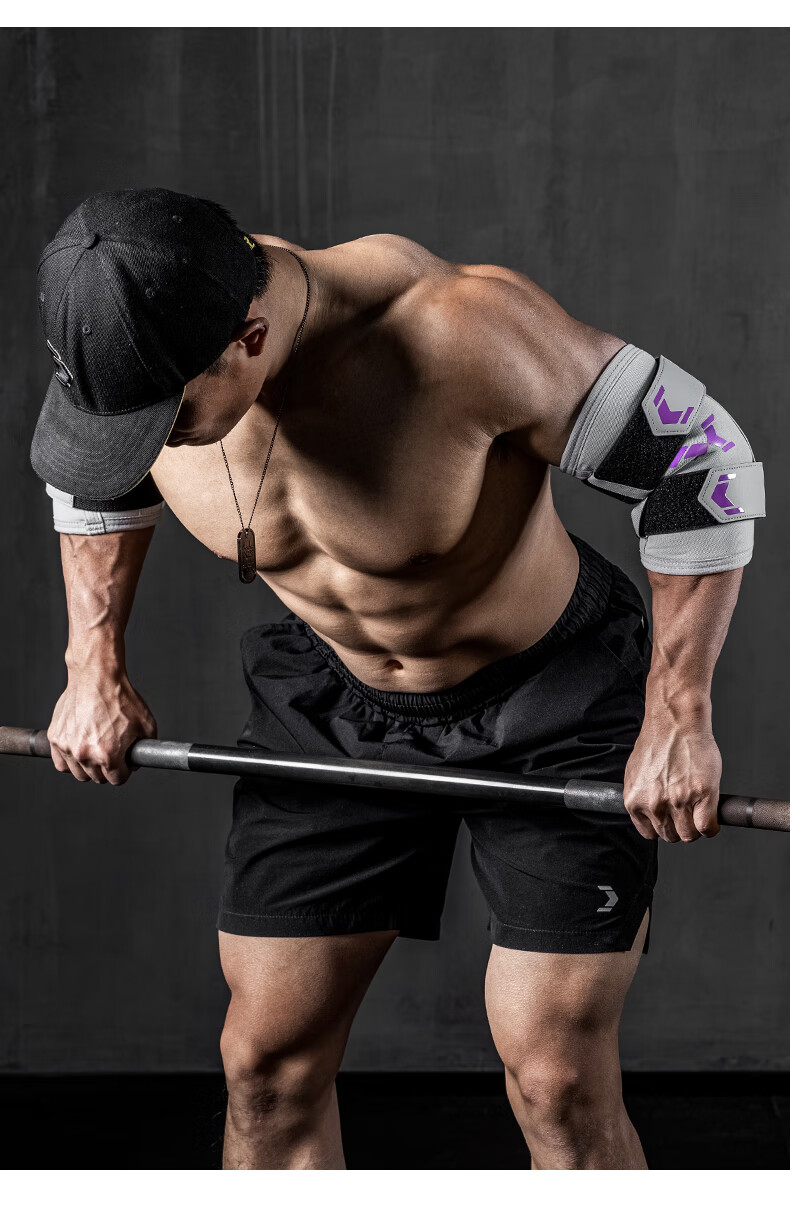 FITTER GEAR Fitness Elbow Guard for Men, Weightlifting Compression Barbell Strength Training Professional Joint Sleeve Elbow Protector 17