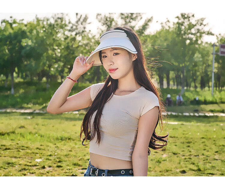 Suncojia Sun Protection Hat for Women, Visorless Outdoor Sports Cycling Fitness UV Protection Sun Hat 13