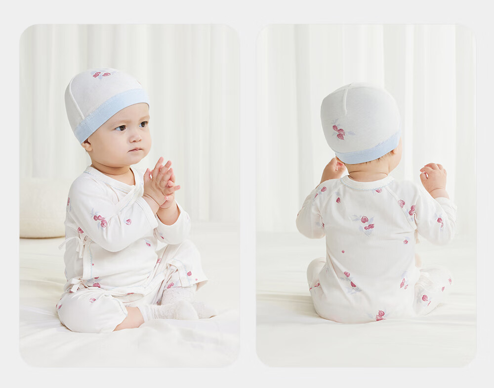 YEEHOO Baby Clothes All-Season Onesie for Boys And Girls, Long-Sleeve Romper, 7A Antibacterial Newborn Clothing 37