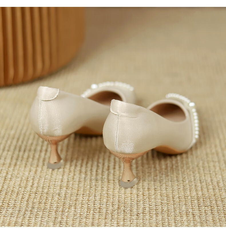 CARTELO French Wedding Shoes Elegant Women's High Heels KCC-2022 Apricot (5cm) 38 18