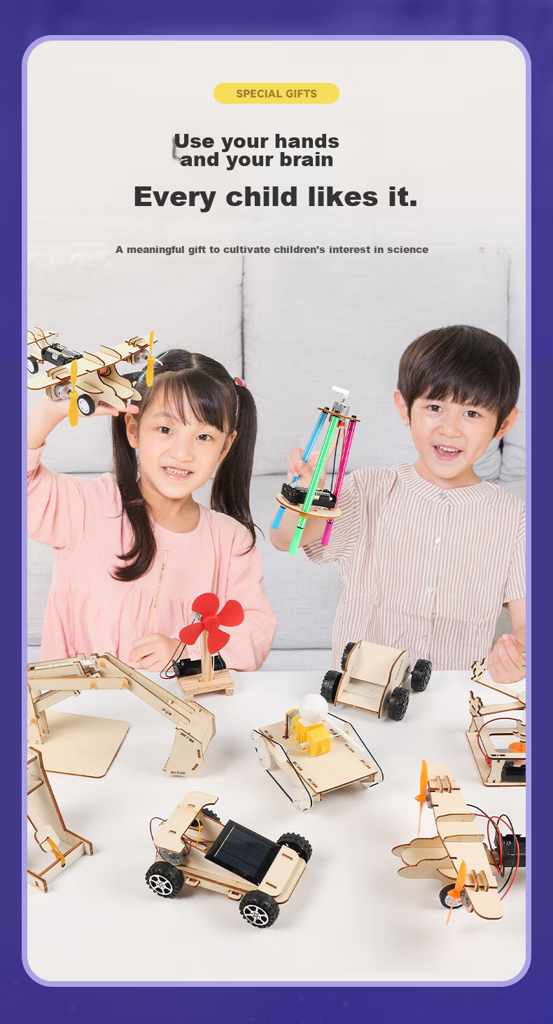 Hongke Children's Science Experiment Kit Educational Toy for Third Grade Elementary School Students, Physics Toys for Boys And Girls, Birthday And Holiday Gift 4