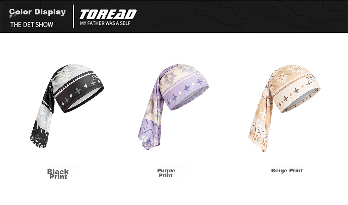 TOREAD Headscarf Autumn Winter Outdoor Warm Unisex Windproof Cycling Face Mask TELLCM90752 Beige Print 5